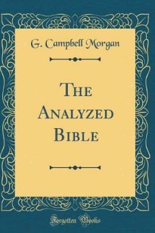 Cover of The Analyzed Bible (Classic Reprint)