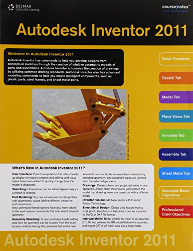 Book cover for Inventor Coursenotes 2011 for Banach/Jones' Autodesk Inventor 2011 Essentials Plus