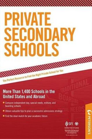 Cover of Private Secondary Schools 2011-2012