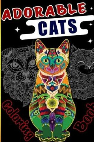 Cover of Adorable Cats Coloring Book