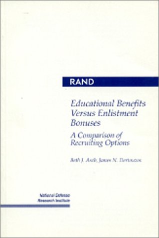 Book cover for Educational Benefits versus Enlistment Bonuses