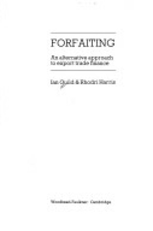 Cover of Forfaiting