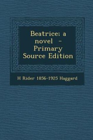 Cover of Beatrice; A Novel