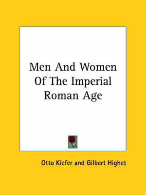 Book cover for Men and Women of the Imperial Roman Age