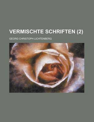 Book cover for Vermischte Schriften (2)