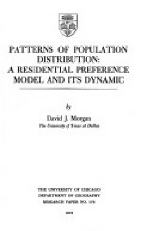Cover of Patterns of Population Distribution