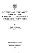 Cover of Patterns of Population Distribution