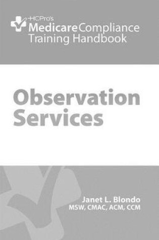 Cover of Observation Services Training Handbook