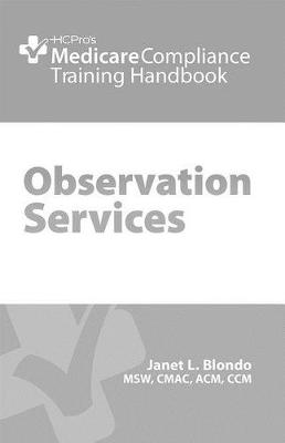 Book cover for Observation Services Training Handbook