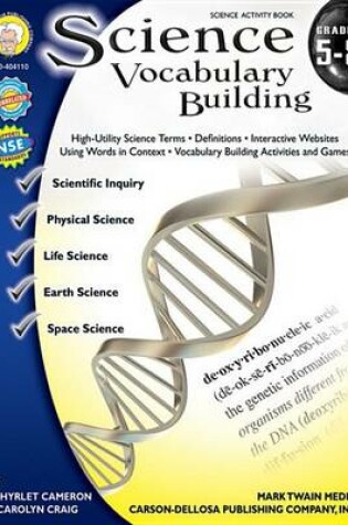 Cover of Science Vocabulary Building, Grades 5 - 8