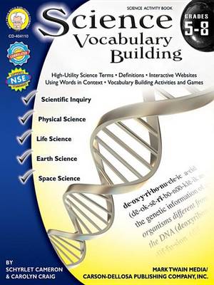 Book cover for Science Vocabulary Building, Grades 5 - 8