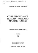 Book cover for Correspondance Entre Romain Rolland Et Maxime Gorki (1916-1936), Cahier N 28