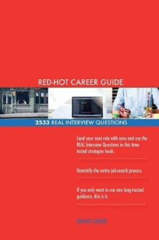 Cover of Decontamination worker RED-HOT Career Guide; 2533 REAL Interview Questions