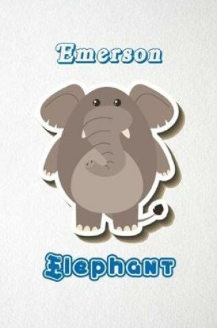 Cover of Emerson Elephant A5 Lined Notebook 110 Pages