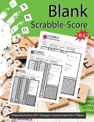 Book cover for Blank Scrabble - Score Vol.01