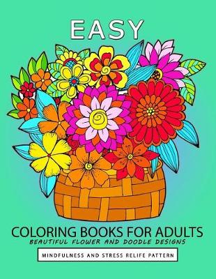 Book cover for Easy Coloring book for Adults