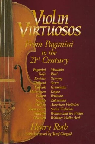 Cover of Violin Virtuosos Paganini to 21st Century