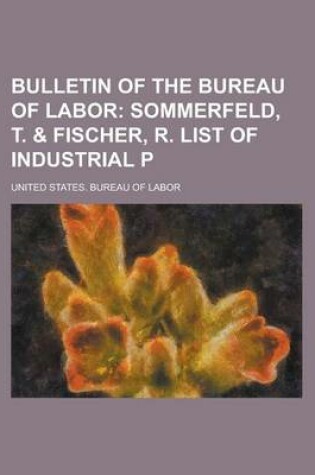 Cover of Bulletin of the Bureau of Labor