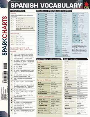 Book cover for Spanish Vocabulary (Sparkcharts)