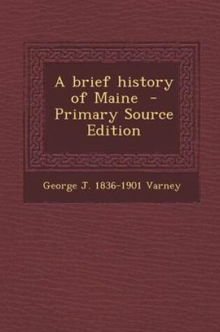 Cover of A Brief History of Maine