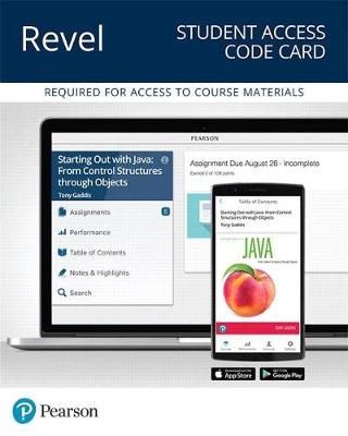 Book cover for Revel Java Control Structures Through Objects -- Access Code Card