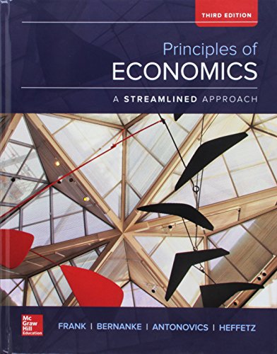 Book cover for Principles of Economics, a Streamlined Approach with Connect