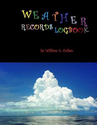 Book cover for Weather Records Logbook