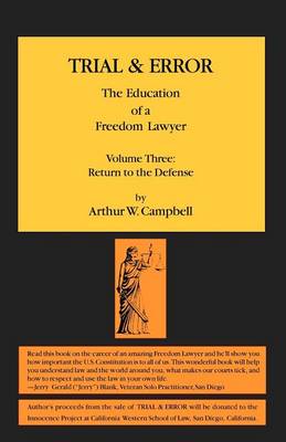 Cover of TRIAL & ERROR The Education of a Freedom Lawyer Volume Three