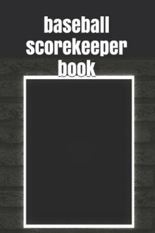 Cover of baseball scorekeeper book