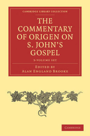 Cover of The Commentary of Origen on S. John's Gospel 2 Volume Set