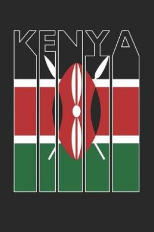 Cover of Vintage Kenya Notebook - Retro Kenya Planner - Kenyan Flag Diary - Kenya Travel Journal