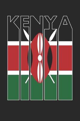 Book cover for Vintage Kenya Notebook - Retro Kenya Planner - Kenyan Flag Diary - Kenya Travel Journal