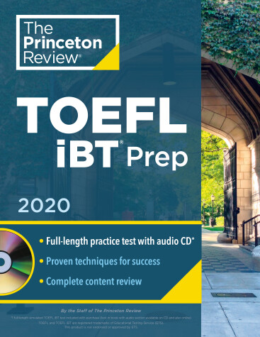 Cover of Princeton Review TOEFL iBT Prep with Audio CD, 2020