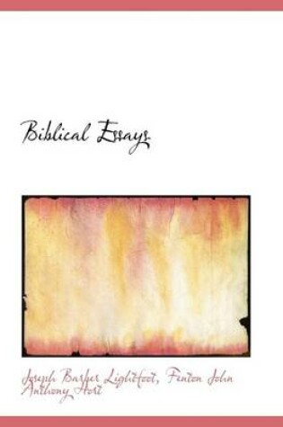 Cover of Biblical Essays