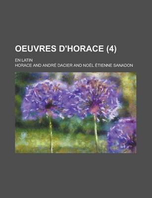 Book cover for Oeuvres D'Horace; En Latin (4 )