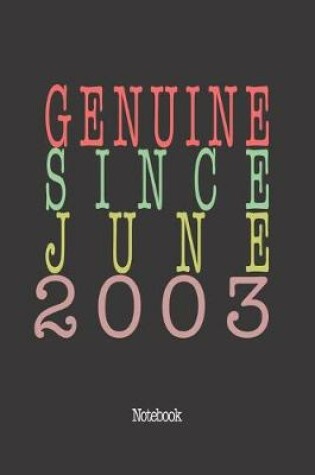 Cover of Genuine Since June 2003