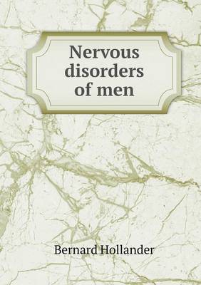 Book cover for Nervous Disorders of Men