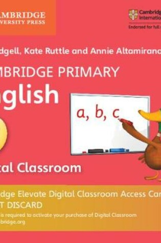 Cover of Cambridge Primary English Stage 3 Cambridge Elevate Digital Classroom Access Card (1 Year)