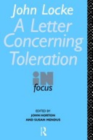 Cover of Letter on Toleration
