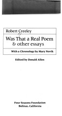 Book cover for Was That a Real Poem & Other Essays