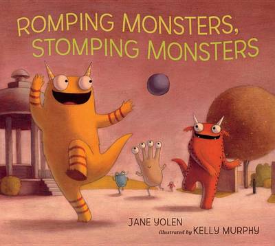 Book cover for Romping Monsters, Stomping Monsters