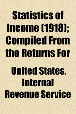 Book cover for Statistics of Income (1918); Compiled from the Returns for