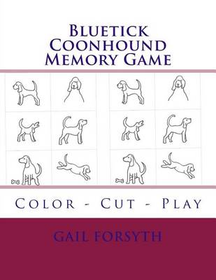 Book cover for Bluetick Coonhound Memory Game