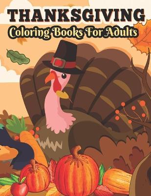 Book cover for Thanksgiving Coloring books for adults