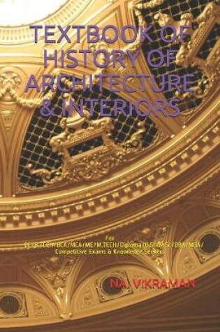 Cover of Textbook of History of Architecture & Interiors