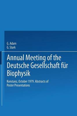 Book cover for Annual Meeting of the Deutsche Gesellschaft für Biophysik