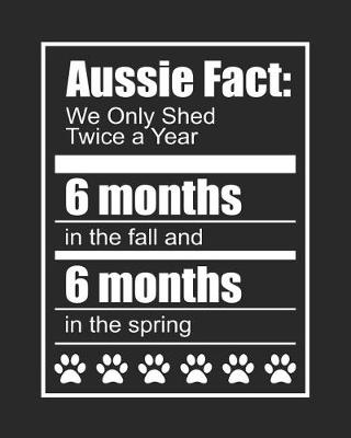 Book cover for Aussie Fact We Only Shed Twice a Year 6 Months in the Fall and 6 Months in the Spring