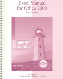 Book cover for Excel Manual for Use with Elementary Statistics