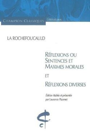 Cover of Réflexions ou sentences et maximes morales