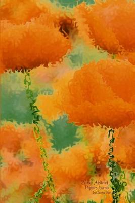 Book cover for Orange Abstract Poppies Journal